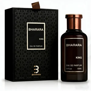 Perfumes For Men Bharara King Eau De Parfum 3.4 Oz & 1 Empty Travel Perfume Atomizer (BEST CHOICE)