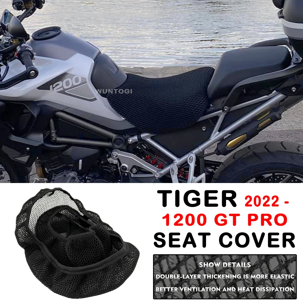 2022 Tiger 1200 GT Accessories Motorcycle Seat Cover For Tiger 1200 GT PRO 2022 Seat Protect Cushion Seat Cover