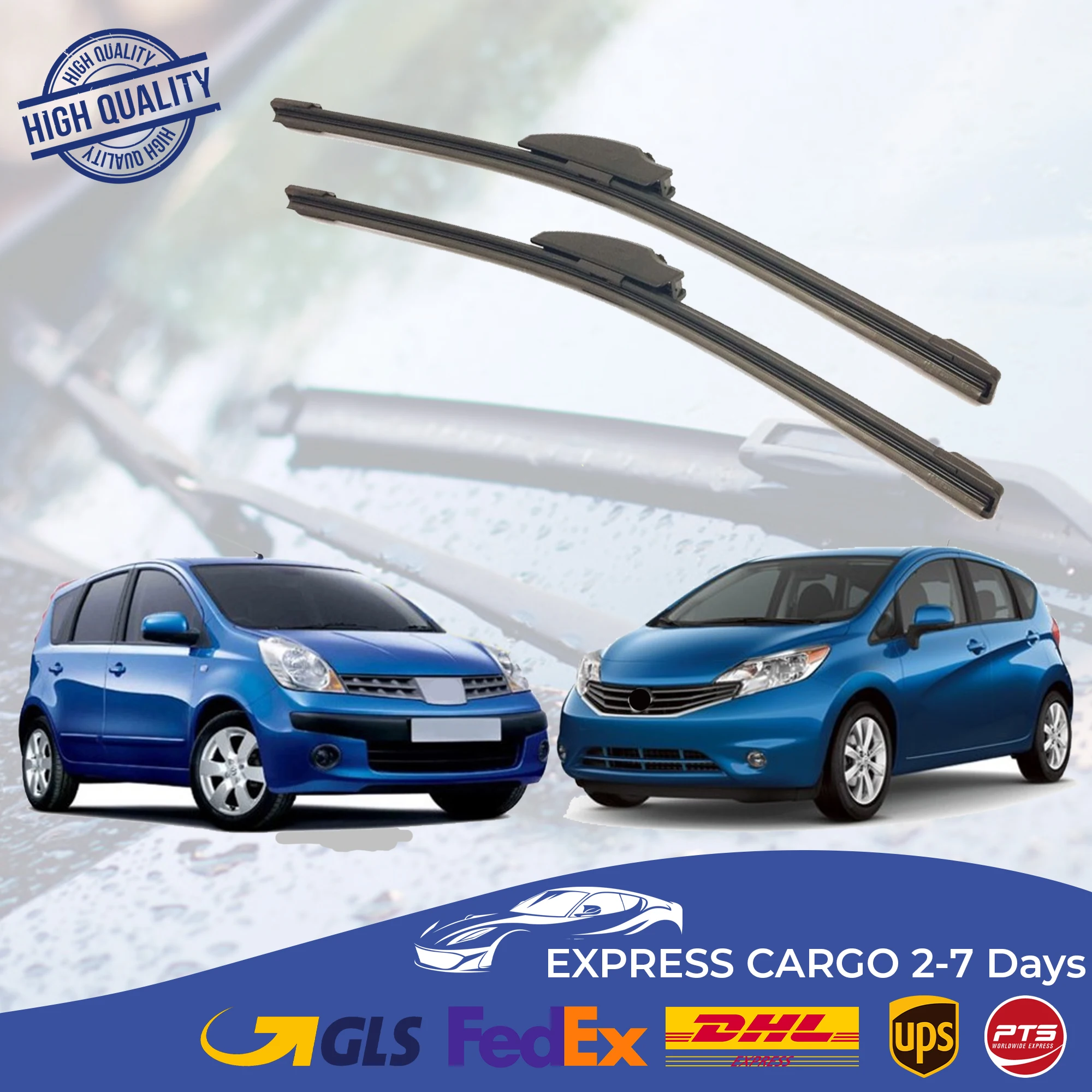 Car Wiper Blade For Nissan Note (2006-2014) Auto Windscreen Windshield Wipers Blades Window Wash Front