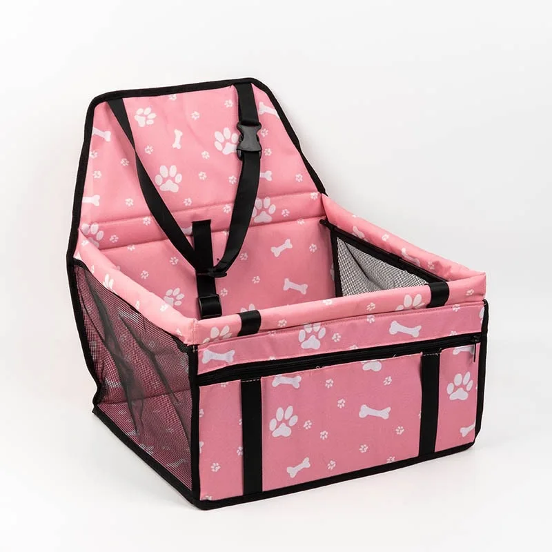 Pet Foldable And Portable Safety Seat Bag, Breathable And Not Stuffy In Summer, Suitable for Pet Travel Bags When Taking A Car For Small Medium Dogs Non-Slip Portable Travel Mat & Safety Bag