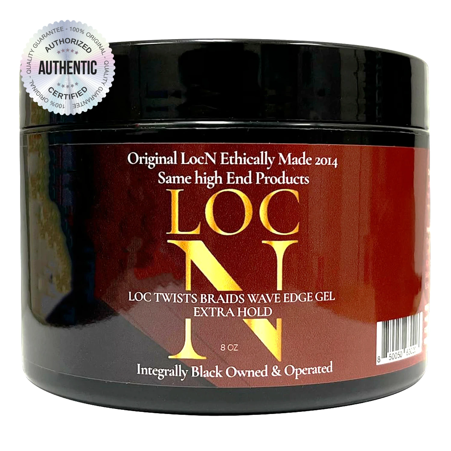 Loc N Loc Twists Braids Wave Edge Gel Extra Hold 8oz - Long-Lasting Control for Braids, Twists & Edges, Smooth Finish and Shine