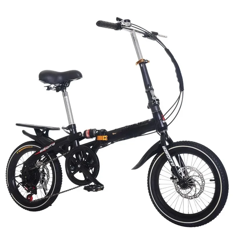 AliExpress smvp Folding Mountain Bike for ChildrenOne Wheel Variable Speed, Disc Brake Shock-Absorbing Bike, Male and Female Adult, 16 in, 20 in