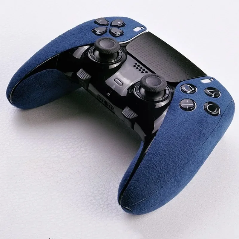 Nouveaux accessoires pour manette de jeu PS5/DualSense Edge, cuir suédé, matériau absorbant la sueur, autocollant antidérapant doux au toucher