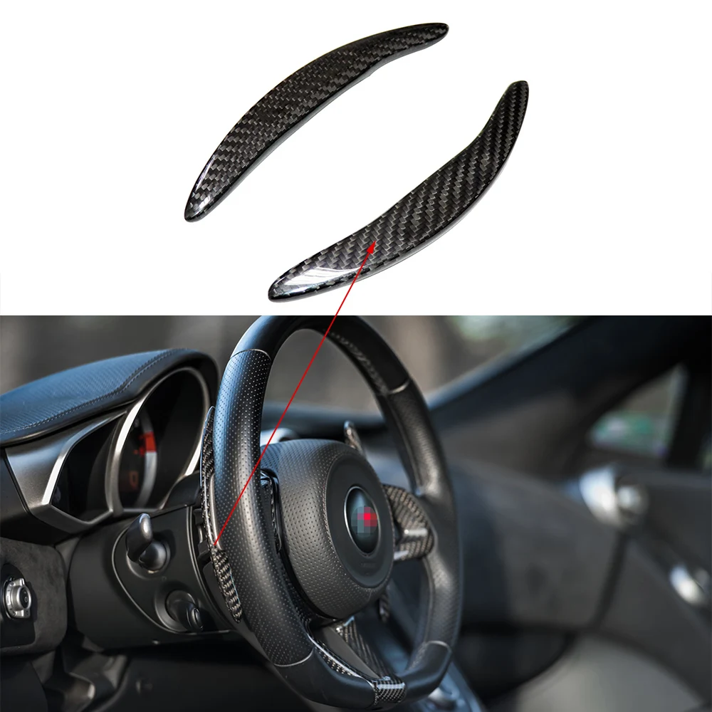 

Dry Carbon Fiber Paddle Shifter For Mclaren MP4-12C 650S 2012-2017 Steering Wheel Paddle Interior Auto Accessories