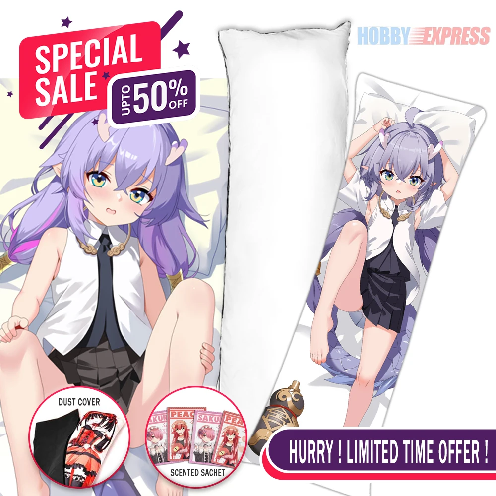 Hobby Express Anime Dakimakura Japanese Otaku Wifu Life Size Doublesided Hugging Body Pillow Cover Bailu Honkai Star Rail 23698