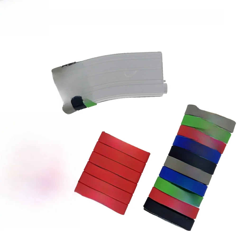 Bande de marquage pour chargeur tactique, fusil Airsoft, anneau élastique en caoutchouc pour fusil Nato 300 ACC BLK de 5.56 7.62MM, tir de chasse