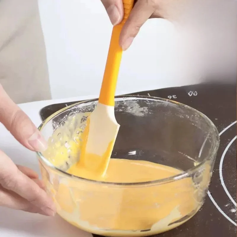 Grattoir à crème incurvé en Silicone, 2 pièces, grattoir à gâteau, confiture, miel, outil de cuisson, outil de cuisson de cuisine résistant aux hautes températures