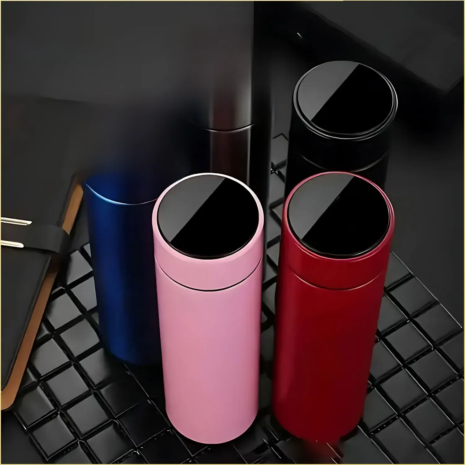 500ML Temperatuur Display Thermos Cup Roestvrij Staal Verdeeld Thermosfles Outdoor Vacuüm Geïsoleerde Cup Vaderdag Cadeau - afbeelding 2