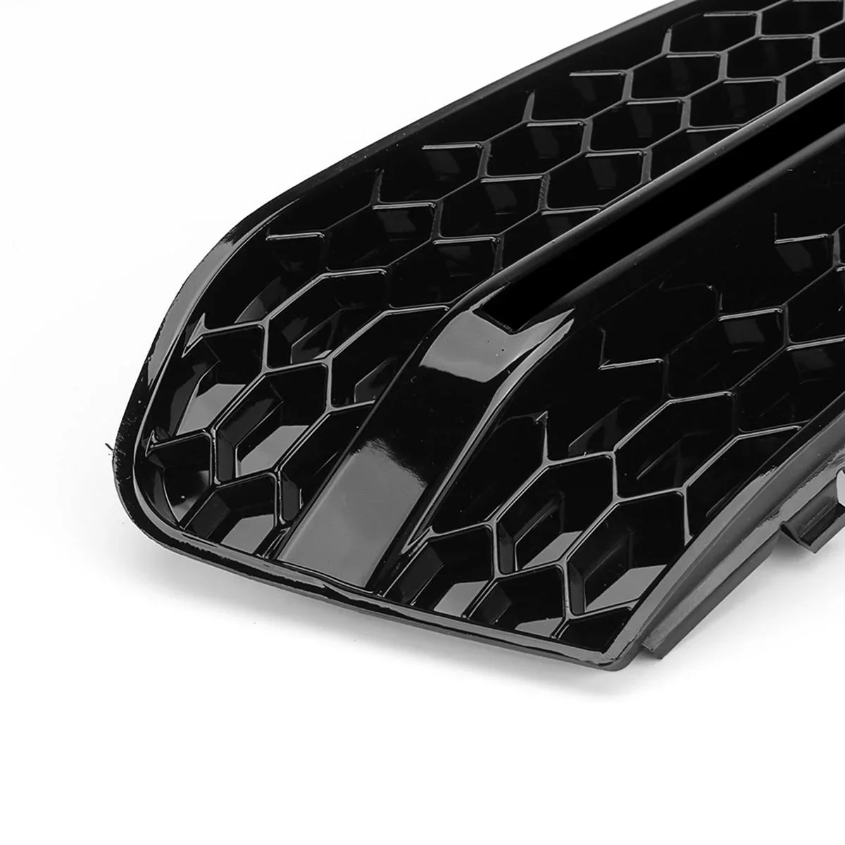 Schwarz Auto Nebelscheinwerfer Mesh Grille Abdeckung für Audi A4 B8 2009-2011 Nebelscheinwerfer Waben Kühlergrill Abdeckung