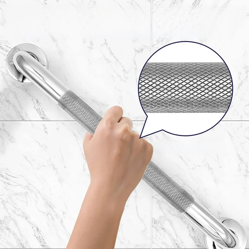 Salle de bain baignoire toilette main courante barre d'appui en acier inoxydable 300/400/500Mm anti-dérapant douche sécurité Support poignée porte-serviettes