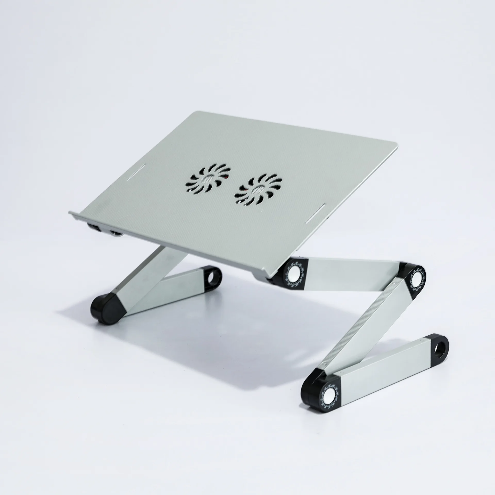 طاولة كمبيوتر محمول من سبائك الألومنيوم، طاولة رفع قابلة للطي، دعامة مرتفعة، سرير مكتبي، طاولة صغيرة