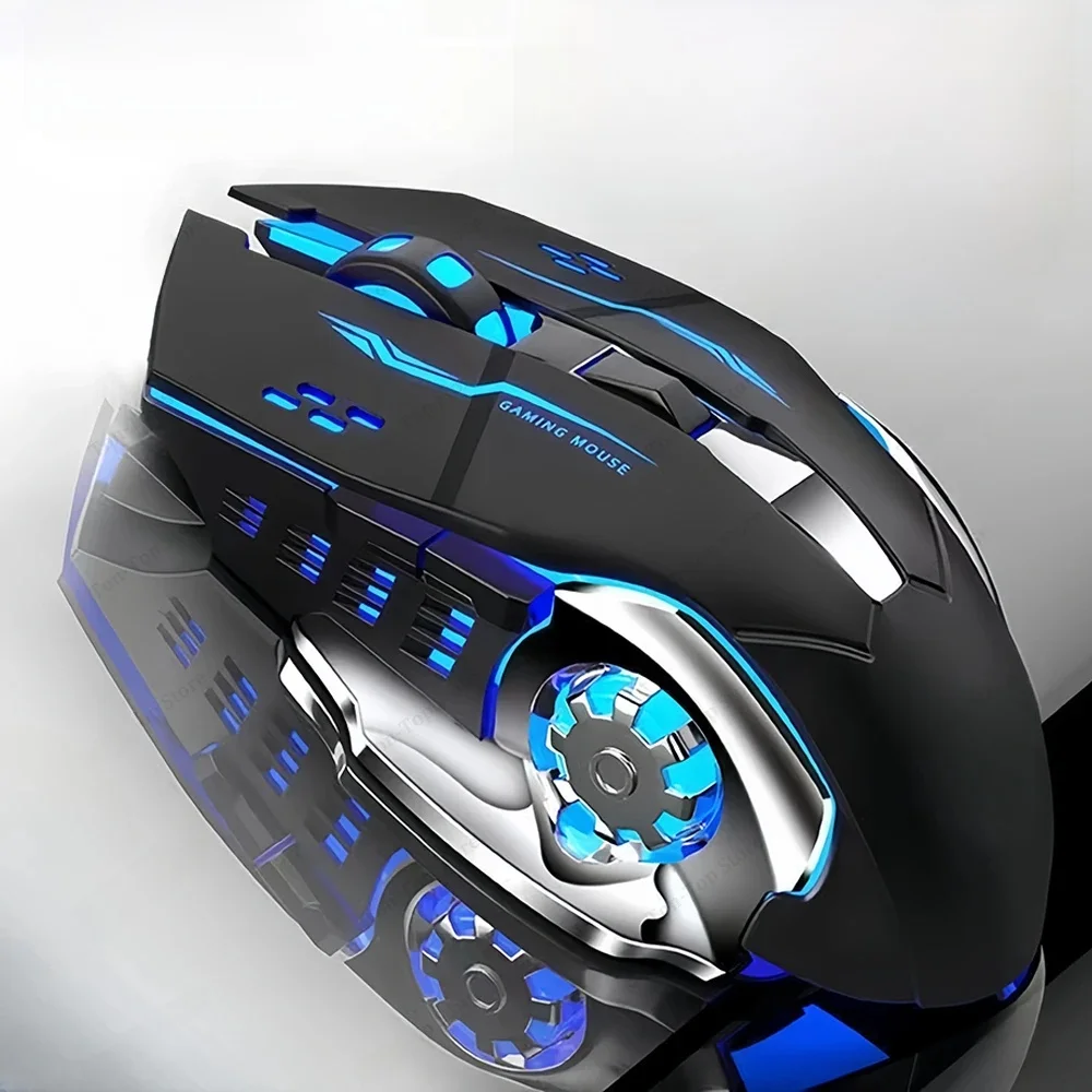 Podwójny tryb RGB mysz Bluetooth 5.2 bezprzewodowa mysz 2.4G mysz do gier akumulatorowa cicha mysz 3600 DPI mysz mysz do laptopa — zdjęcie produktu 7