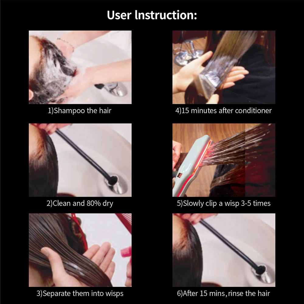 Ultrasonic Infrared Hair Care Iron Personal Care Appliances Hair Treament Styler Cold Iron Treatment Hair Plank