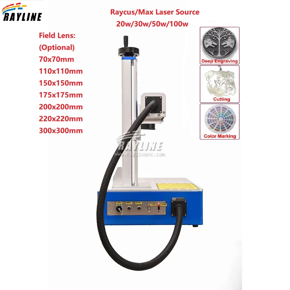 Portable 20w 30w 50w Jewelry Laser Engraving Cutting Machine Fiber Laser Marking Machine For All Metal Gold Silver Stainless
