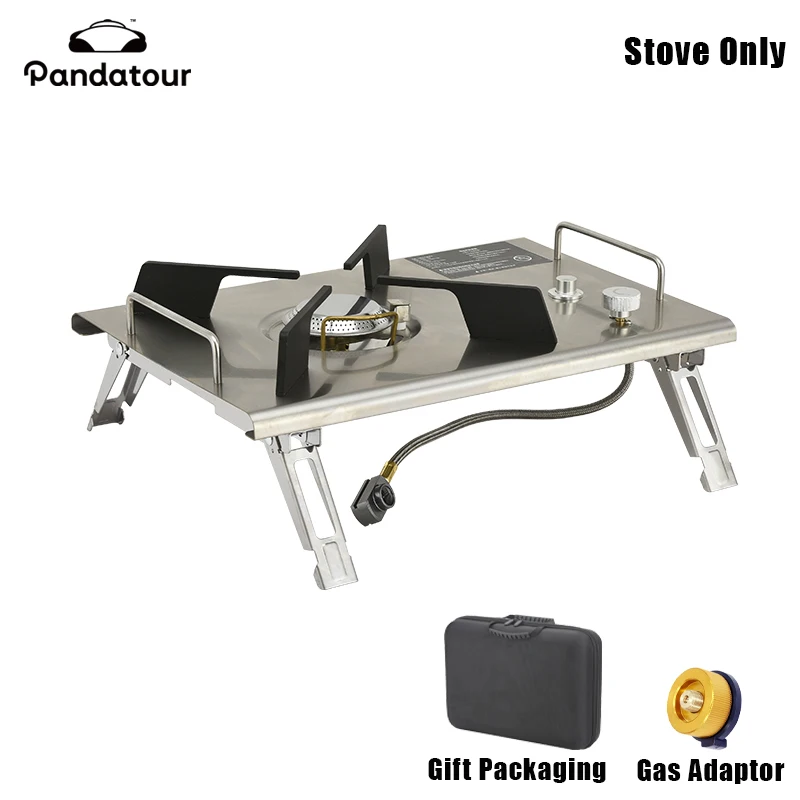 Pandatour IGT Abnehmbarer Ofenofen, hohe Feuerkraft, zusammenklappbarer Einheits-Edelstahlofen, One Lick Ignite Outdoor-Kocher – Detail 5