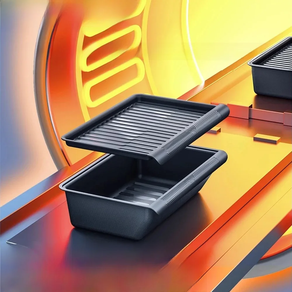 Boîte de rangement de tiroir sous le siège pour Tesla modèle Y 2020 – 2024, organisateur d'accessoires, sous le siège, bacs spatiaux de magasin cachés, plateau de chaise