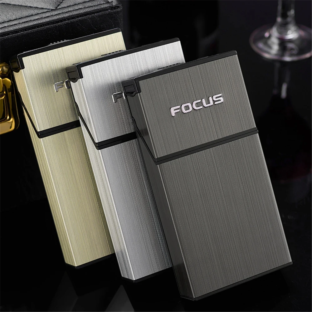 Waterproof and Pressure Resistant Slim Cigarette Box, Portable USB Coil Lighter, Electric Tungsten Filament Lighter