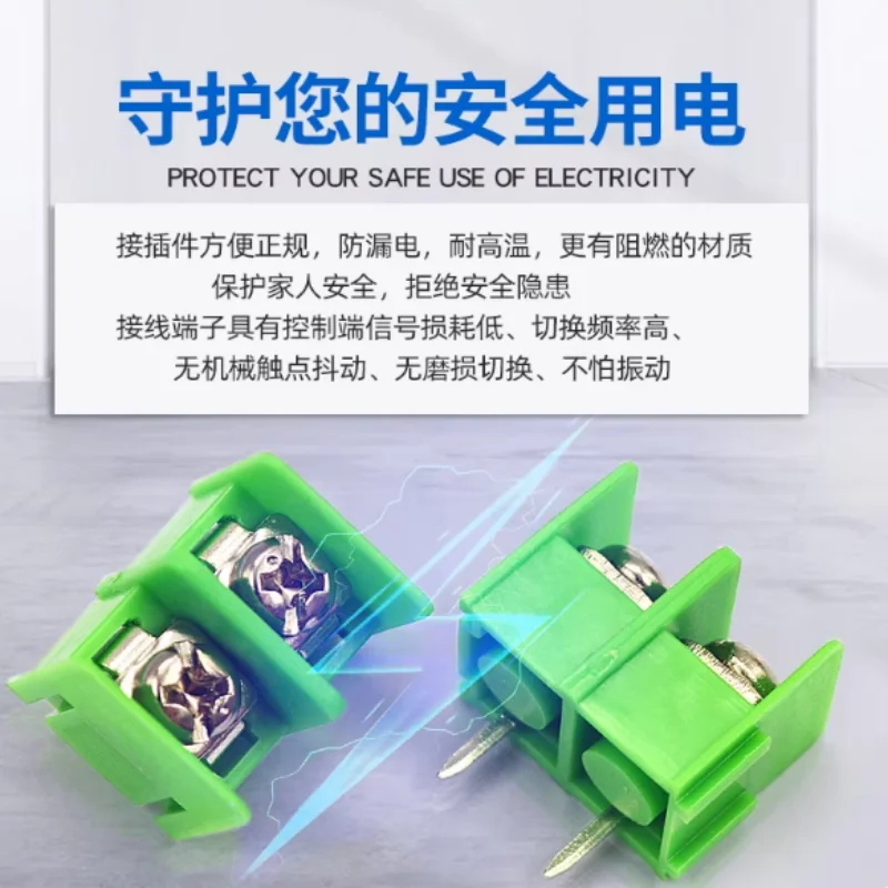 10Pcs High Quality 300V/20A 7.62 mm KF7.62 - 2P 3P 4P Screw Terminal Block Connector 7.62mm Pitch 10Pcs High Quality 300V/20A 7
