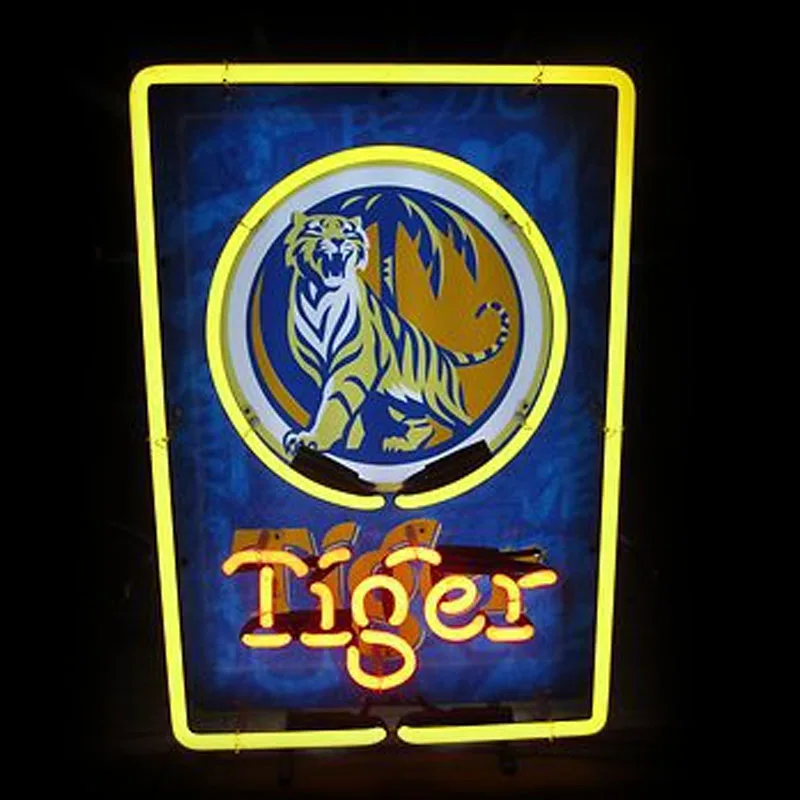 Tiger Beer Pub Neon Sign Neon Lights Sign Print glass tubes Commercial Recreation Rooms Bar Pub Neon signs for sale Dropshipping