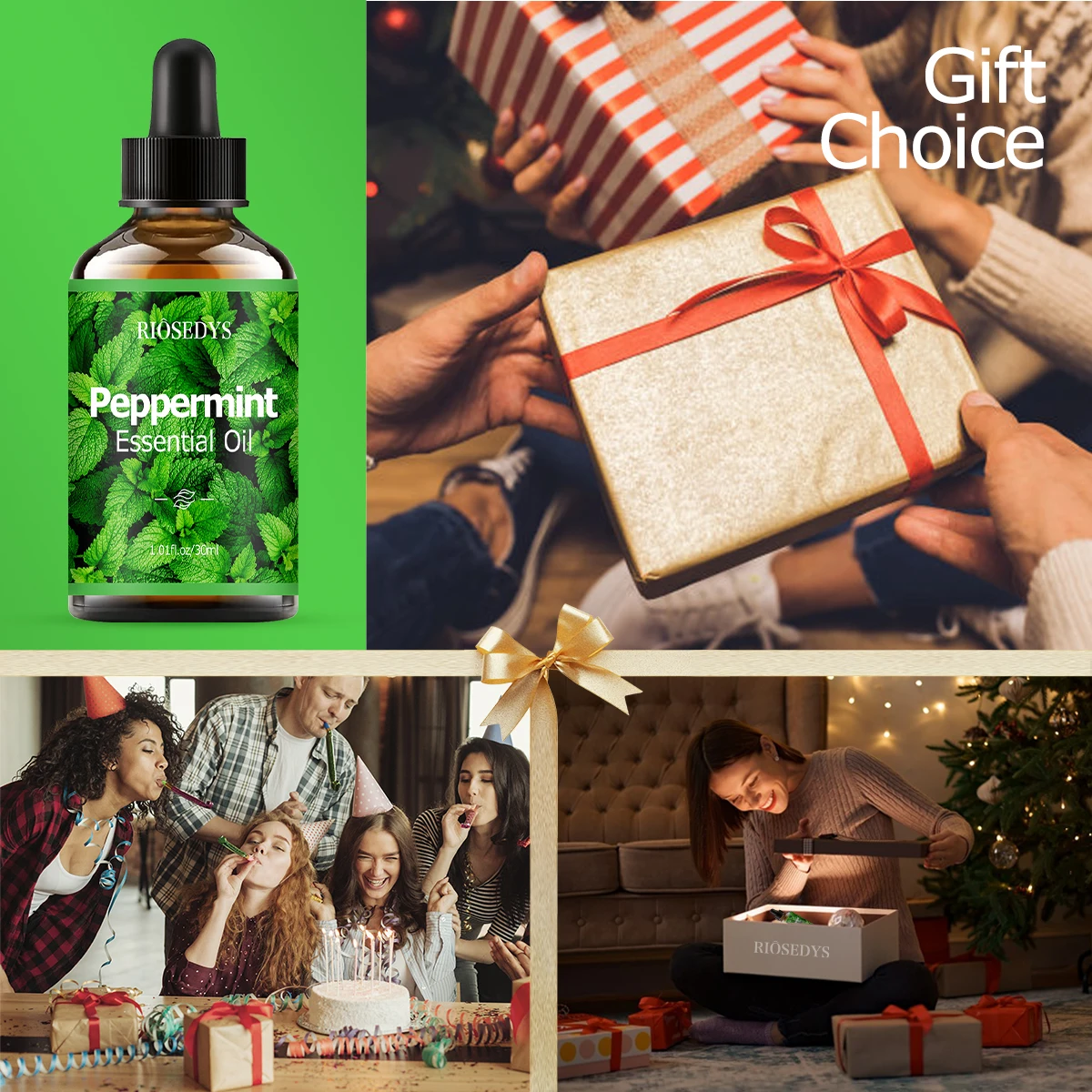 PEPPERMINT Ätherisches Öl, Kühlendes Minz-Duftöl für Diffusoren, DIY-Bastelarbeiten & Aromatherapie, Frisches, Kräftiges Aroma – Detail 6