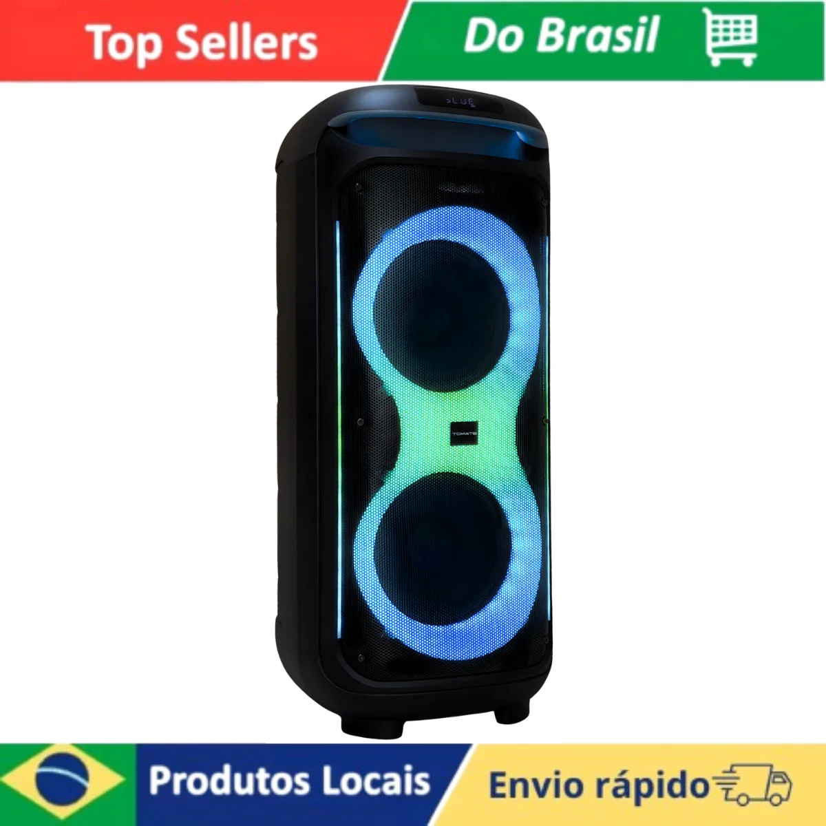 Caja de sonido Bluetooth portátil de 300W con 2 megapíxeles de 8 pulgadas y 2 micrófonos inalámbricos para Karaoke y fiesta con USB