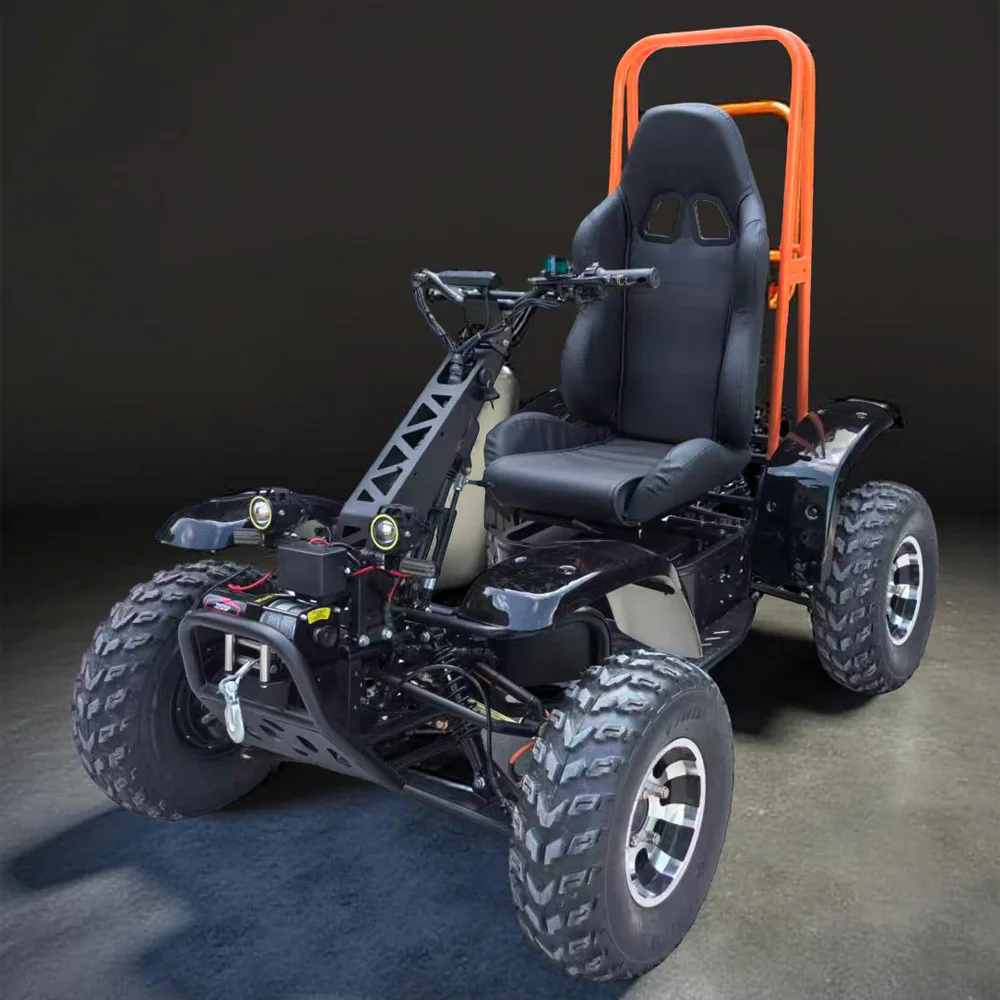 JB High Performance Electric Off Road Scooter 60V 50Ah Lithium 4 Wheel Drive Go Kart ATV