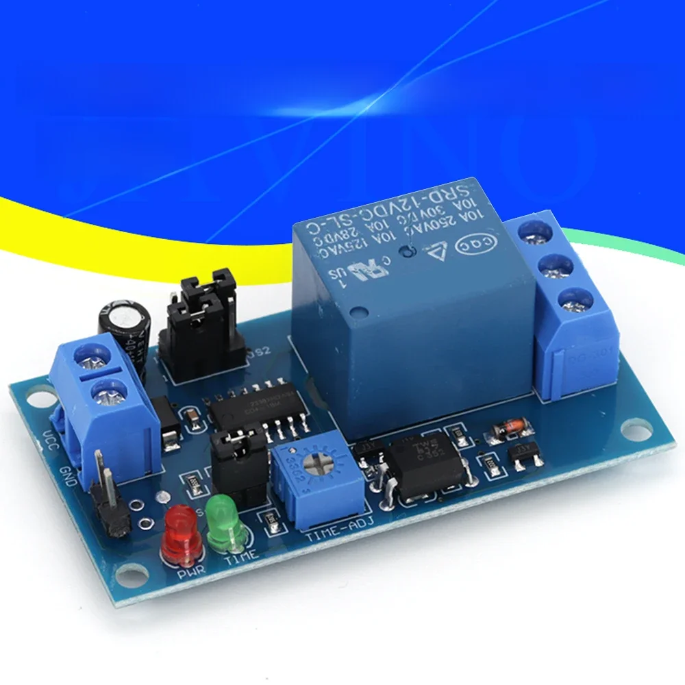 1-10szt Javino Wysokiej jakości przekaźnik opóźniający włączenie / opóźnienie wyłączania Moduł przełącznika z timerem DC 12V 5V Javino — zdjęcie 2