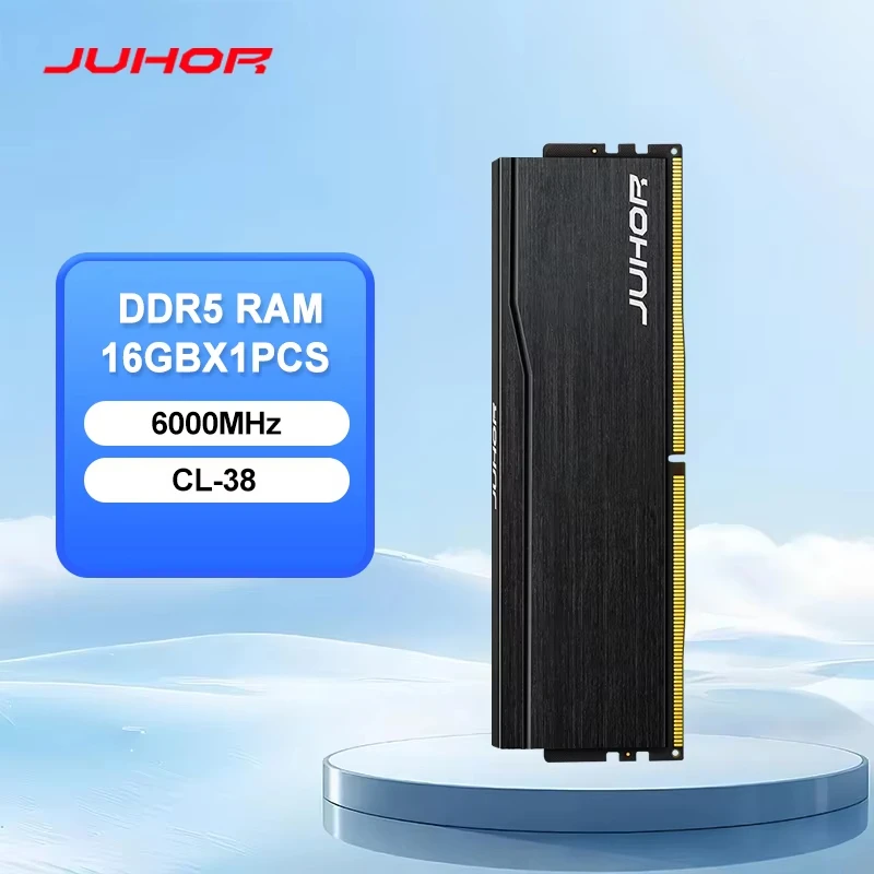 JUHOR RAM DDR5 16GB 6000MHz Memoria per Computer Desktop da Gaming Fai-da-te