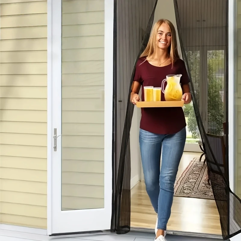 Magnetic Mosquito Net Mesh Anti-mosquito Protection Automatic Closing Fly Insect Screen on The Door Curtain for Kitchen Bedroom