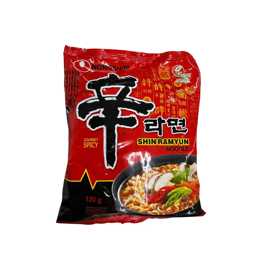 نونجشيم شين راميون شوربة المعكرونة الحارة حلال عبوة من 20 × 120 جرام #4