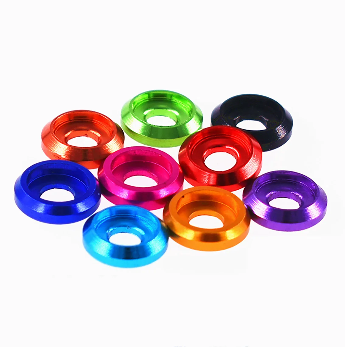 5 Stuks M2 M2.5 M3 M4 M5 M6 Kleurrijke Cup Head Washer Aluminium 6061 Cap Hoofd Pakking voor RC Model DIY Onderdelen