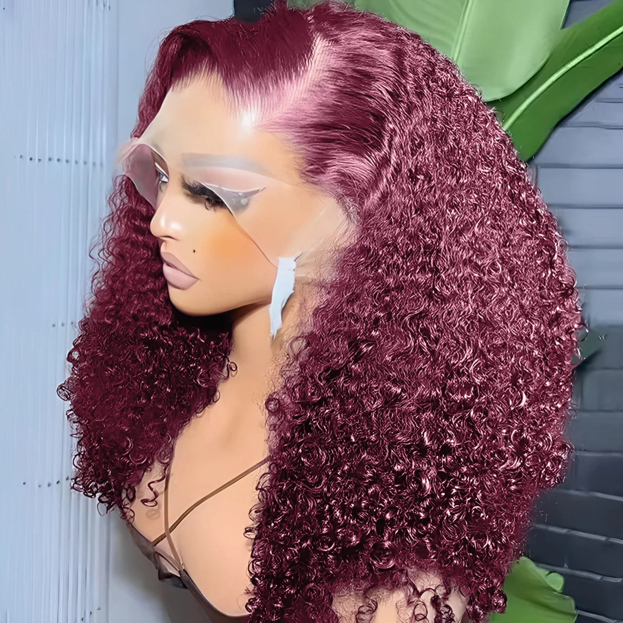 99J Бордовые Короткие Парики Боб 13x4 Парики Фронта Шнурка Бразильский Парик Боб Глубокая Волна Парики Фронта Шнурка Человеческих Волос Плотность 200% Для Женщин