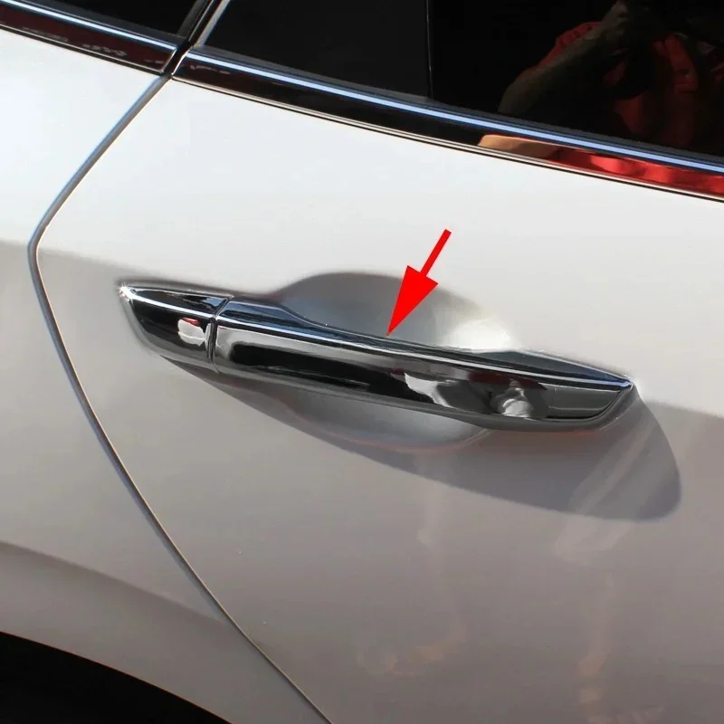 Car Exterior Door Handle Covers Protector For Honda Civic 2016-2021 Chrome Style Trims