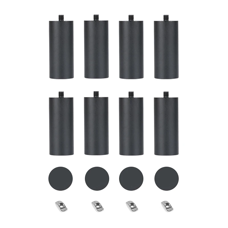 Columna de elevación auxiliar, pies de aleación de aluminio para máquina de grabado láser, módulo de rotación del eje Y, kit de columna TTS25,