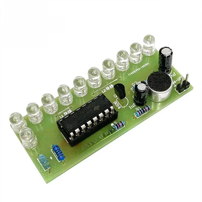 Aktywowana głosem LED lampka wodna Kit CD4017 sterowanie latarnią zabawa produkcja elektroniczna nauczanie szkolenie elektroniczny zestaw zrób to sam moduł — zdjęcie 2
