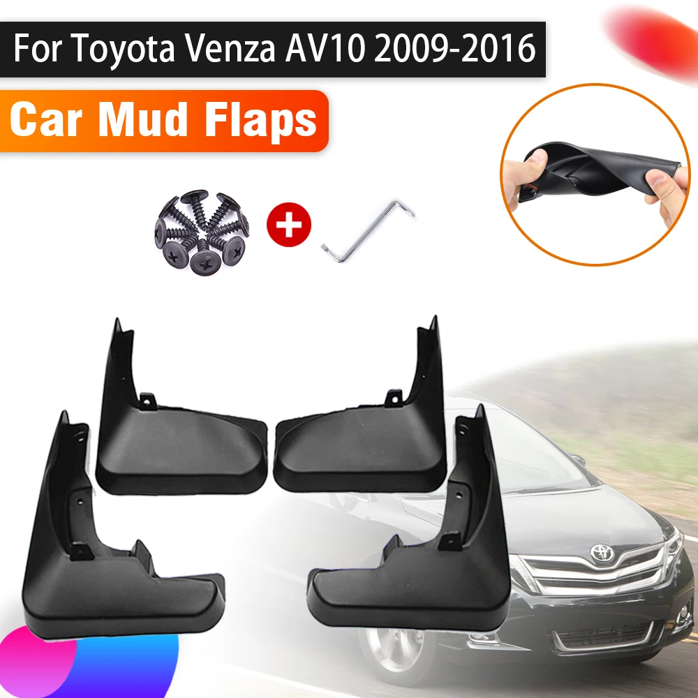 

Exterior Parts 4PCS Car Mudguards For Toyota Venza AV10 2009~2016 Auto Front Rear Mudguard Splash Guards Car Accessories Fenders