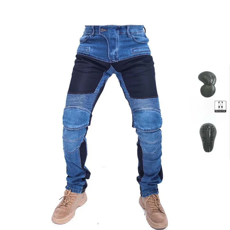 AliExpress SPEED SCORPION MOTORPOOL UBS06 PK719 Jeans Leisure Motorcycle Men's Off-road Outdoor Jean/cycling Summer Pants With Protect Equipment