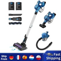 Inse S6P Cordless Vacuum Cleaner with 2 Batteries, up to 80Min Run-Time Rechargeable Stick Vacuum, Lightweight Powerful