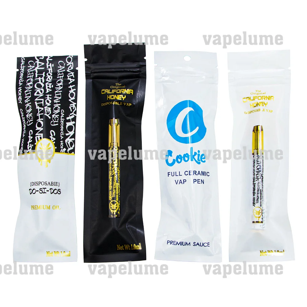 Cahoney-電気タバコ用の空のカートリッジ、厚いオイルベイプペン、貯蔵容器、プラスチック製のOPPポーチ、予備加熱バッテリーポッド、カスタム