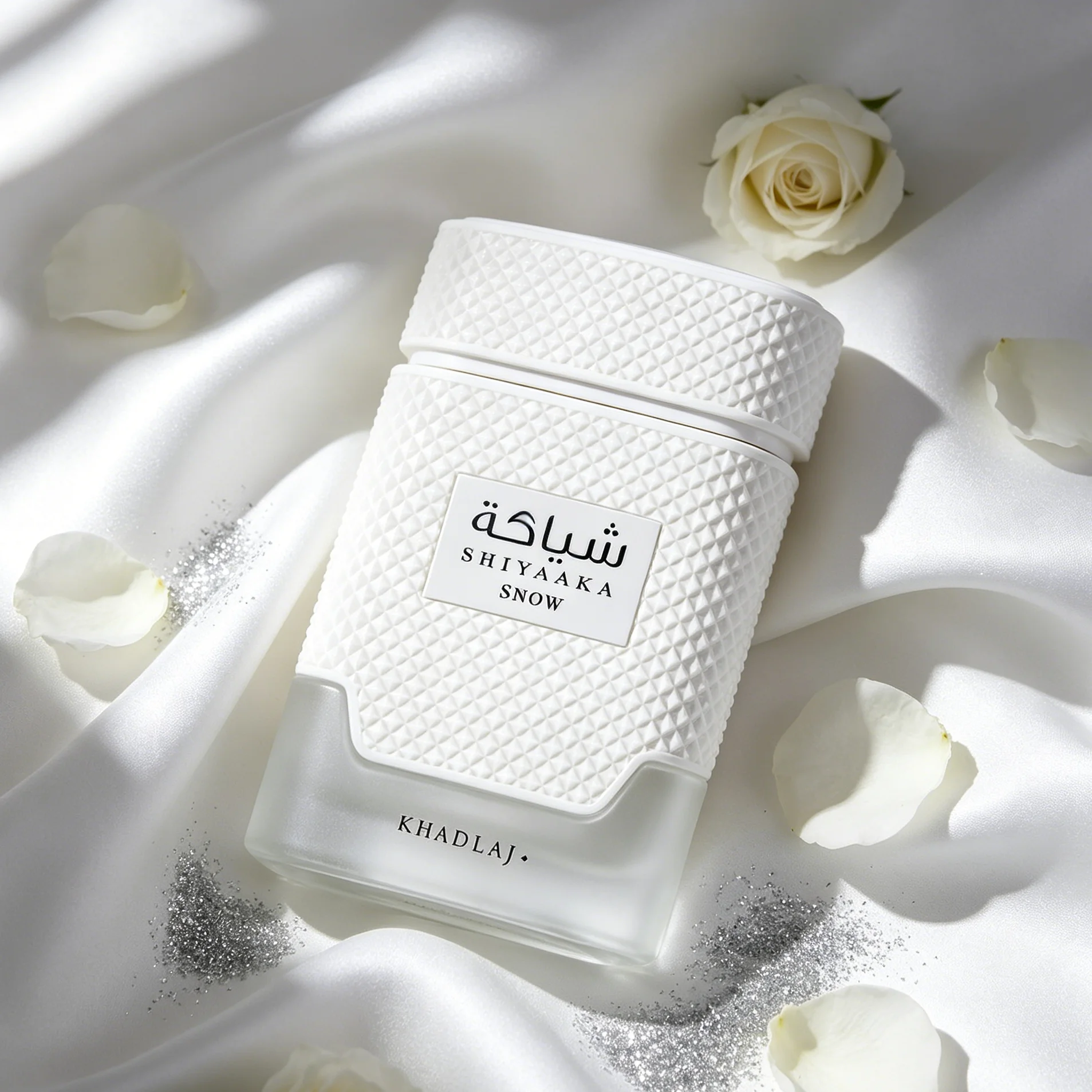 Collection SHIYAAKA SNOW |   Eau de Parfum Fraîche |   Profil olfactif floral blanc poudré |   Parfum sophistiqué longue tenue pour la vie quotidienne