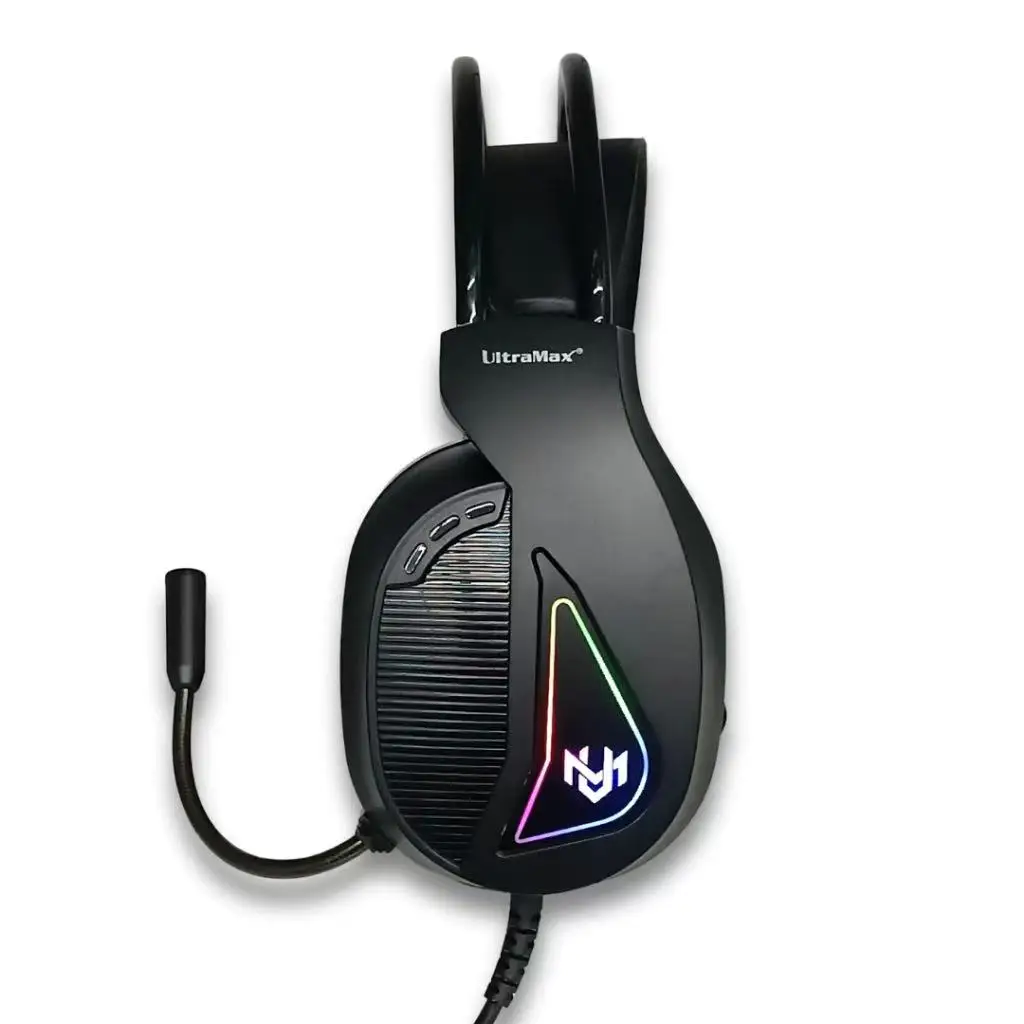 Auriculares para videojuegos con micrófono RGB LED para PS4, PS5, X-one, teléfono móvil y ordenador Ult-G8