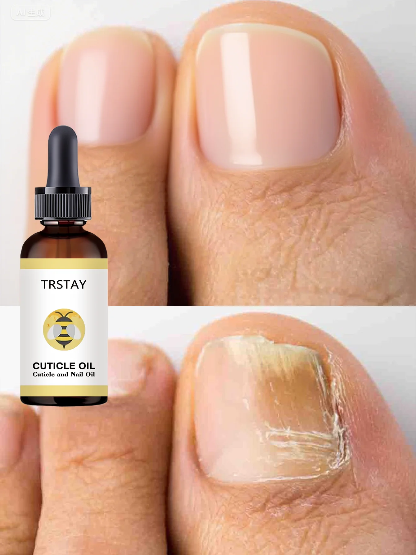 Natural Essential Oil Cuticle Care Treatment Repair Dry Hard Edges Moisturize Soften Nails Strengthener Mild Formula Smoothening - Image 5