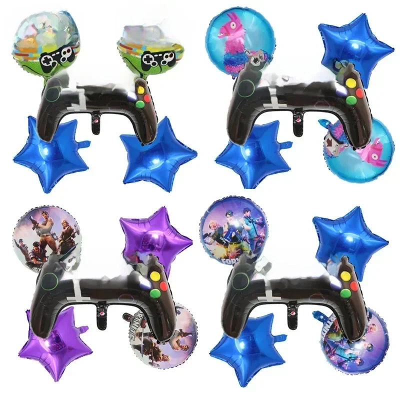 Fortnites jeu fête d'anniversaire décoration ensemble de ballons Forteresse nuit Film d'aluminium Globos Fortnight enfants garçons chambre décor cadeau