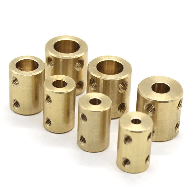 Brass Motor Shaft Coupling Coupler Transmission 3.17/4/5/6/8/10/12mm Suitable For Remote Control Boats, Cars And Airplanes