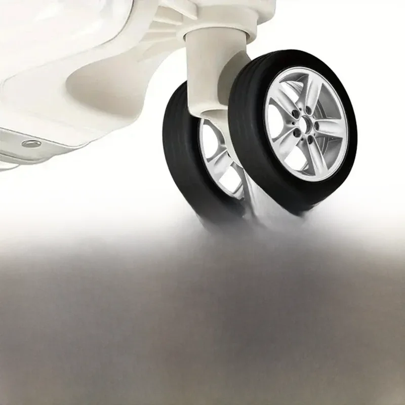 Silent Bagagem Roller Rubber Cover, Acessório Trolley Wheel, Capa protetora, Adequado para Dualwheel