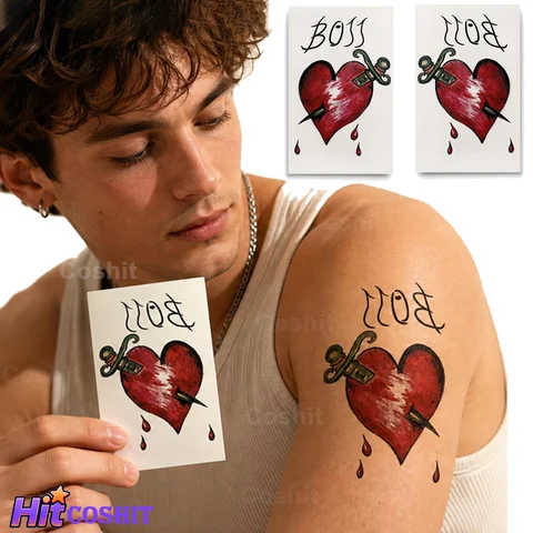 Dr.Frank Cosplay Furter Tattoo Costume Accessoties Movie Rocky Horror Disguise Tattoo Sticker For Women Men Waterproof Halloween