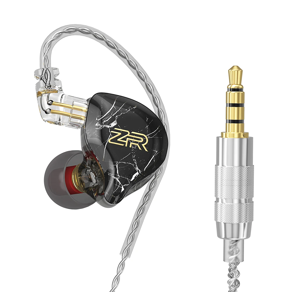 ND ZR 10mm Diamond Diaphragm In-Ear Monitors HiFi Earphones IEM Wired Earbuds with Detachable Cable for Musician