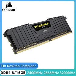 CORSAIR Vengeance LPX DDR4 8 Go 16 Go 3200 Z successif 2400Mhz 2666Mhz DIMM RAM PC4-25600 19200 21300 Mémoire de bureau Ram 1.2V 288 Pin