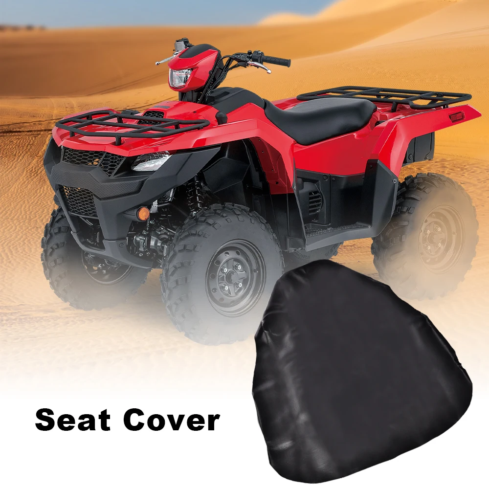 

Чехол на сиденье мотоцикла подходит для Suzuki Quadrunner 400 2003-2008 гг., сменный черный, водонепроницаемый, маслостойкий, грязеотталкивающий, прочный