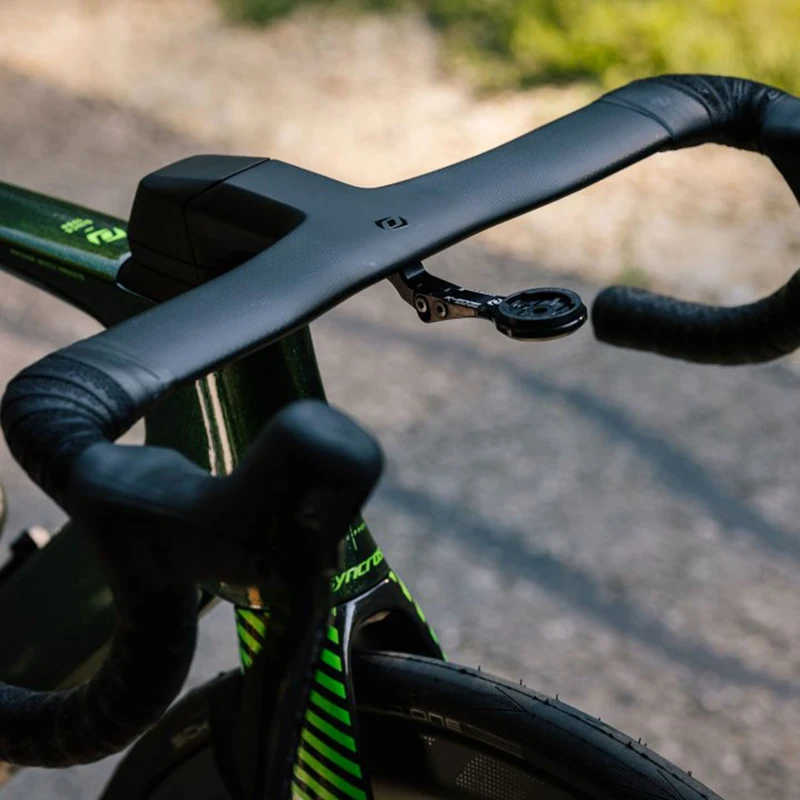 Kierownica rowerowa Syncros Creston IC SL Aero RC Carbon STEERER, średnica 25.4mm, zintegrowany kokpit, wewnętrzne prowadzenie linek, części do rowerów szosowych.